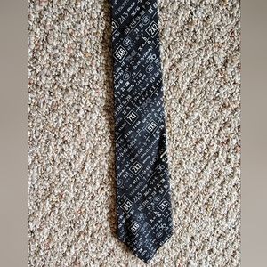Math equations skinny tie